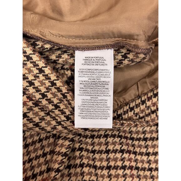 Polo Ralph Lauren Pants 6 Womens Houndstooth Tweed Trouser - Picture 7 of 7